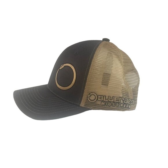 Classic Caps BlueRacer Midstream Trucker Hat Gray Tan New - Picture 2 of 12